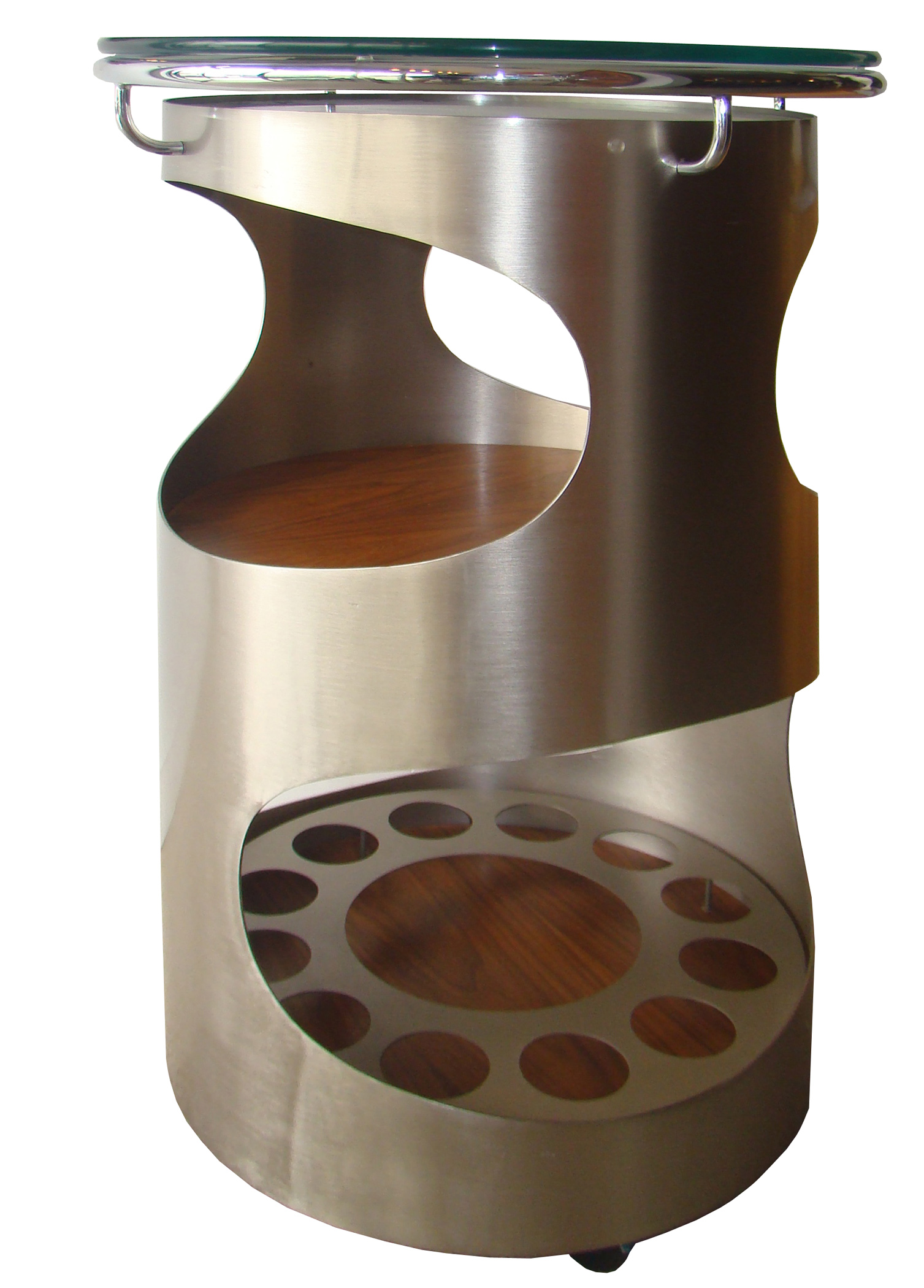 Mid Century Modern Rolling Bar Cart Modernism